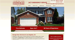 Desktop Screenshot of americanoverheadgaragedoors.net